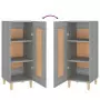 Credenza Grigio Sonoma 34,5x34x90 cm in Legno Multistrato