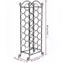 Porta Bottiglie di Vino per 21 Bottiglie in Metallo