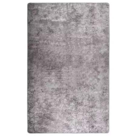 Tappeto Lavabile 160x230 cm Grigio Antiscivolo