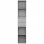 Libreria Grigio Sonoma 36x30x171 cm in Legno Multistrato