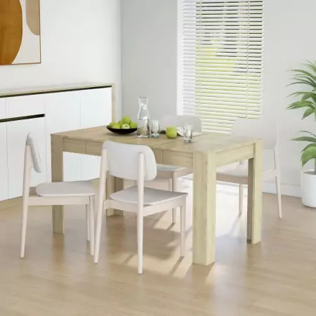 Tavolo da Pranzo Rovere Sonoma 140x74,5x76 cm in Truciolato