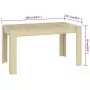 Tavolo da Pranzo Rovere Sonoma 140x74,5x76 cm in Truciolato