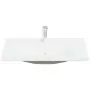 Lavabo da Incasso con Rubinetto 91x39x18 cm in Ceramica Bianco