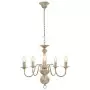 Candelabro Stile Anticato Bianco 5 Lampadine E14