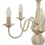 Candelabro Stile Anticato Bianco 5 Lampadine E14