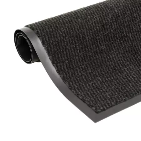 Tappeto Antipolvere Trapuntato Rettangolare 40x60cm Nero