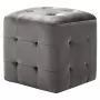 Pouf 2 pz Grigio 30x30x30 cm in Velluto