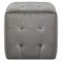 Pouf 2 pz Grigio 30x30x30 cm in Velluto