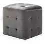 Pouf 2 pz Grigio 30x30x30 cm in Velluto