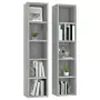 Mobili Porta CD 2pz Grigio Sonoma 21x16x93,5 Legno Multistrato