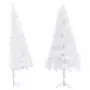 Albero di Natale Artificiale ad Angolo Bianco 240 cm PVC