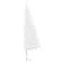 Albero di Natale Artificiale ad Angolo Bianco 240 cm PVC