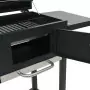 Barbecue a Carbonella con Ripiano Inferiore Nero