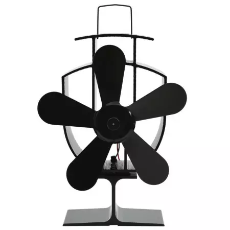 Ventilatore per la Stufa con 5 Pale Nero