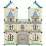 Scaffale Portaoggetti per Bambini con 8 Cubi Blu in PP