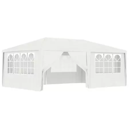 Gazebo Professionale con Pareti 4x6 m Bianco 90 g/m²