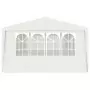 Gazebo Professionale con Pareti 4x6 m Bianco 90 g/m²