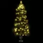 Albero di Natale a Spirale con Vaso e LED Verde 120 cm PVC