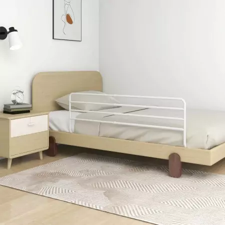 Sponda Letto di Sicurezza per Bambini (76-137)x55 cm in Ferro