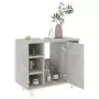 Set Mobili da Bagno 3 pz Grigio Cemento in Truciolato