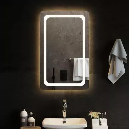 Specchio da Bagno con Luci LED 50x80 cm