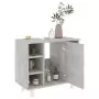 Set Mobili da Bagno 3 pz Grigio Cemento in Truciolato