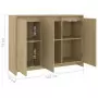 Credenza Rovere Sonoma 102x33x75 cm in Truciolato