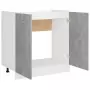 Armadio per Lavabo Grigio Cemento 80x46x81,5 cm in Multistrato