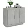 Credenza Grigio Cemento 92x35x75 cm in Legno Multistrato