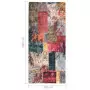 Tappeto Lavabile Patchwork 80x300 cm Multicolore Antiscivolo