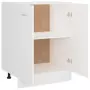 Armadio Inferiore Bianco 60x46x81,5 cm in Legno Multistrato