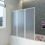 Doccia da bagno a parete 141 x 132 cm 3 Pannelli pieghevoli