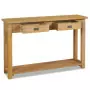 Tavolo Consolle in Legno Massello di Teak 120x30x80 cm