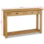 Tavolo Consolle in Legno Massello di Teak 120x30x80 cm