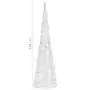 Piramide Decorativa Cono di Luce LED Acrilico Bianco Freddo 120cm