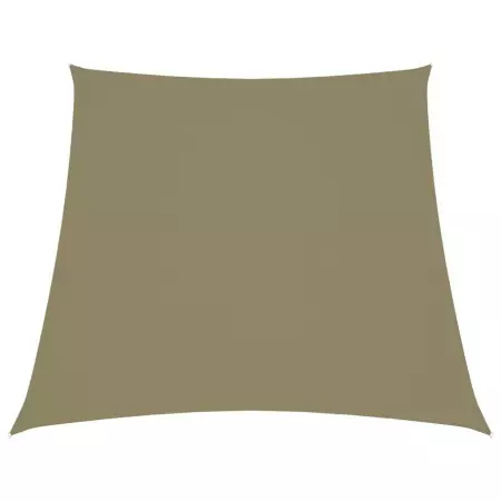 Parasole a Vela in Tela Oxford a Trapezio 3/5x4 m Beige