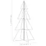 Albero di Natale a Cono 360 LED per Interni Esterni 143x250 cm