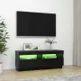 Mobile Porta TV con Luci LED Nero 100x35x40 cm