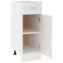 Armadio con Cassetto Bianco 30x46x81,5 cm in Legno Multistrato