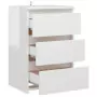 Comodini 2 pz Bianco Lucido 40x35x62,5 cm in Truciolato