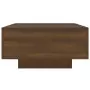 Tavolino Salotto Rovere Marrone 90x60x31 cm Legno Multistrato