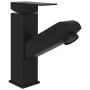 Rubinetto Lavabo da Bagno Funzione Estraibile Nero 157x172 mm