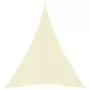 Parasole a Vela in Tessuto Oxford Triangolare 5x7x7m Crema