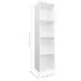 Libreria / Mobile TV Bianco 36x30x143 cm in Legno Multistrato