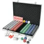 Set da Poker con 1000 Chips Alluminio