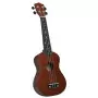 Set Ukulele Soprano con Borsa per Bambini Legno Scuro 23"