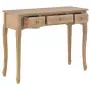 280047  Dressing Console Table with 3 Drawers Brown