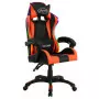 Sedia da Gaming con Luci a LED RGB Arancione e Nera Similpelle