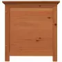 Scatola Cuscini Esterno Marrone 50x50x56cm Legno Massello Abete