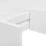 Mensola per Pareti con Cassetto Bianco MDF per Libri/DVD